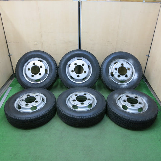 [送料無料] バリ溝！8.5分！6本★トラック タイヤ 195/75R15 109/107L スタッドレス ブリヂストン ブリザック W979 TOPY スチール 15インチ PCD203.2/5H★5031501ナス