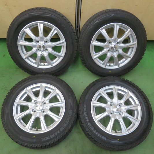 バリ溝！23年！キレイ！9.5分★スタッドレス 185/65R15 ダンロップ ウインターマックス WM02 DUFACT デュファクト 15インチ PCD100/4H★6031111イス