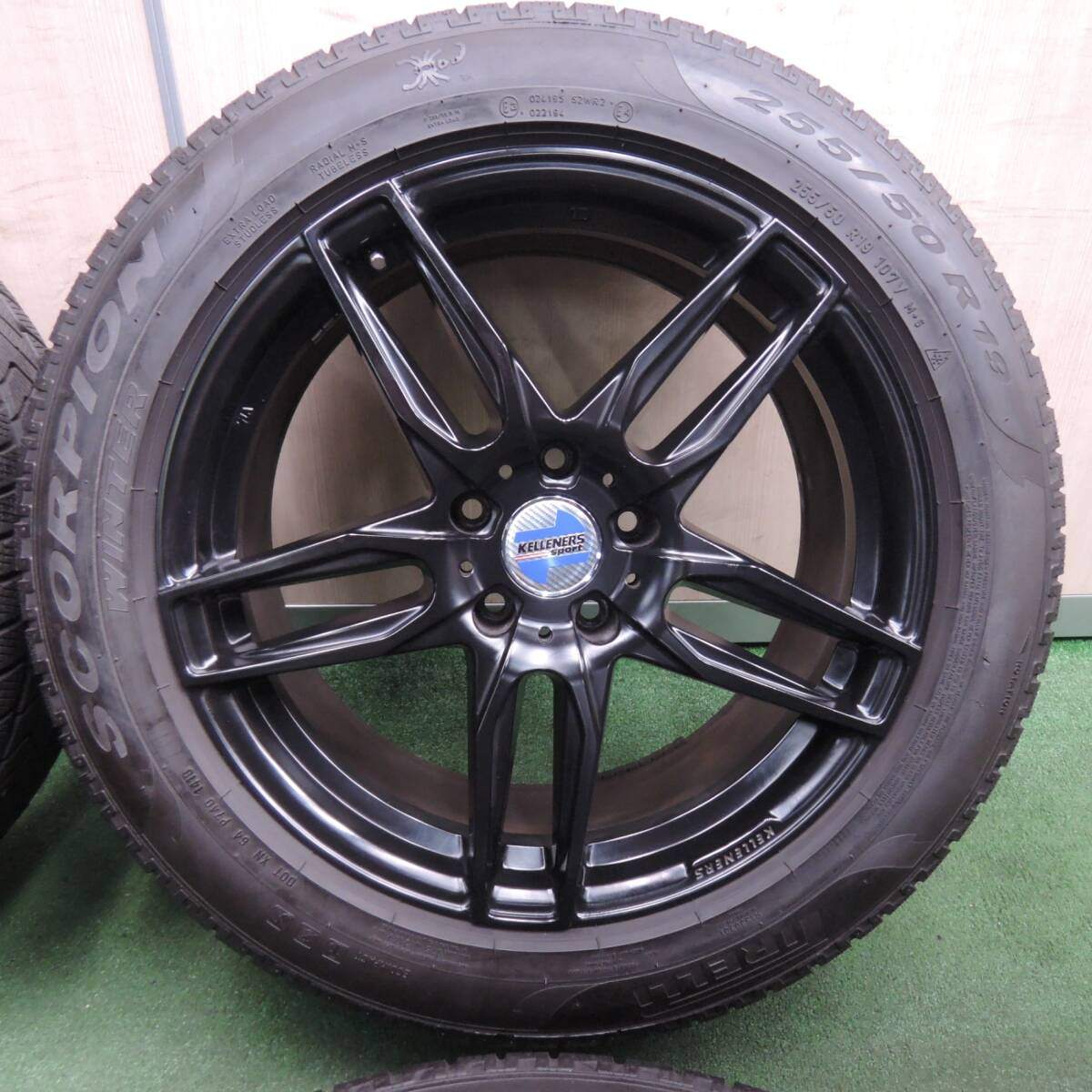 キレイ★BMW等 KELLENERS Sport 255/50R19 スタッドレス ピレリ スコーピオン ウインター ケレナーズ PCD120/5H★4041601TNス
