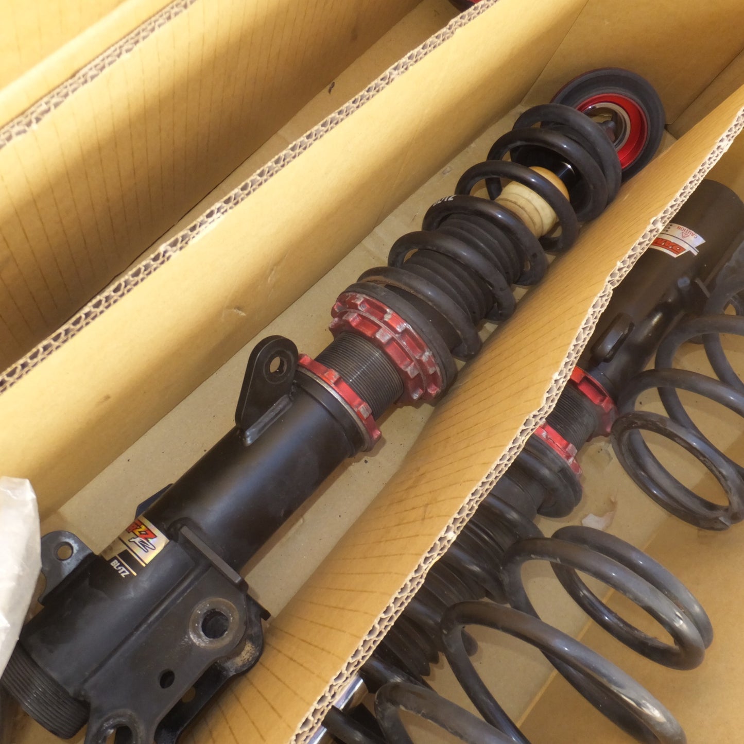 [送料無料] 岐阜発★ブリッツ BRITZ ホンダ N-BOXカスタム JF3 車高調 DAMPER ZZ-R 92389 サスペンション 一式 セット★ジャンク