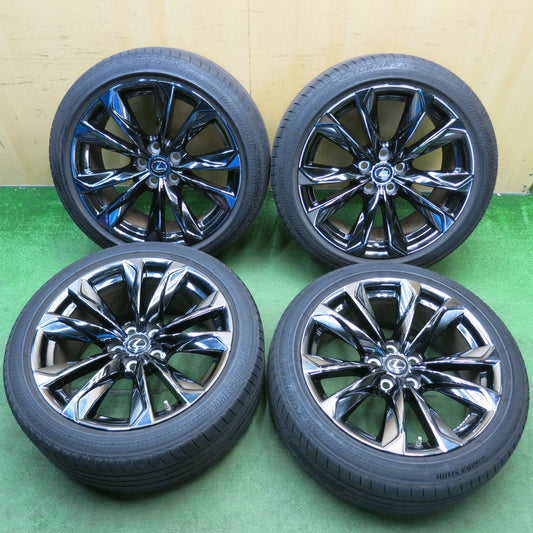 センサー付！バリ溝！24年！9.5分★レクサス LS Fスポーツ 純正 245/45R20 275/40R20 ブリヂストン トランザ T005 RFT ランフラット 20インチ PCD120/5H★6051413HAノ