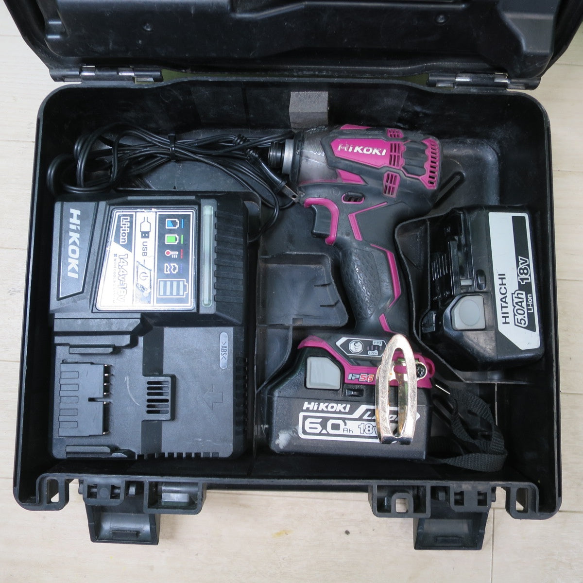 バッテリー2個付☆HiKOKI ハイコーキ コードレス インパクトドライバ WH18DDL2 電動 工具 充電式 18V☆