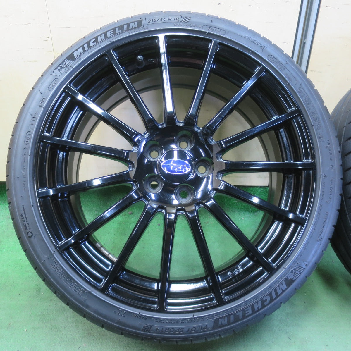 キレイ★スバル BRZ STi スポーツ 純正 ENKEI 215/40R18 ミシュラン パイロットスポーツ4 18インチ エンケイ PCD100/5H★6042504イノ
