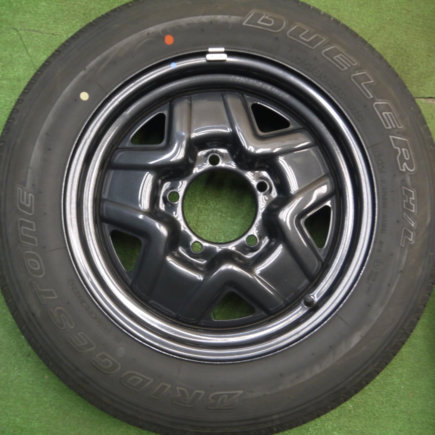 [送料無料] バリ溝！22年！キレイ！9分★スズキ JB64 ジムニー 純正 スチール 175/80R16 ブリヂストン デューラー H/L 852 16インチ PCD139.7/5H★5021212Hノ