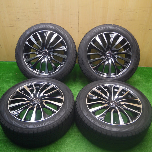 *送料無料* バリ溝!22年!キレイ!9.5分★LEONIS VT スタッドレス 205/55R17 ヨコハマ アイスガード iG70 レオニス 17インチ PCD114.3/5H★4082103Hス