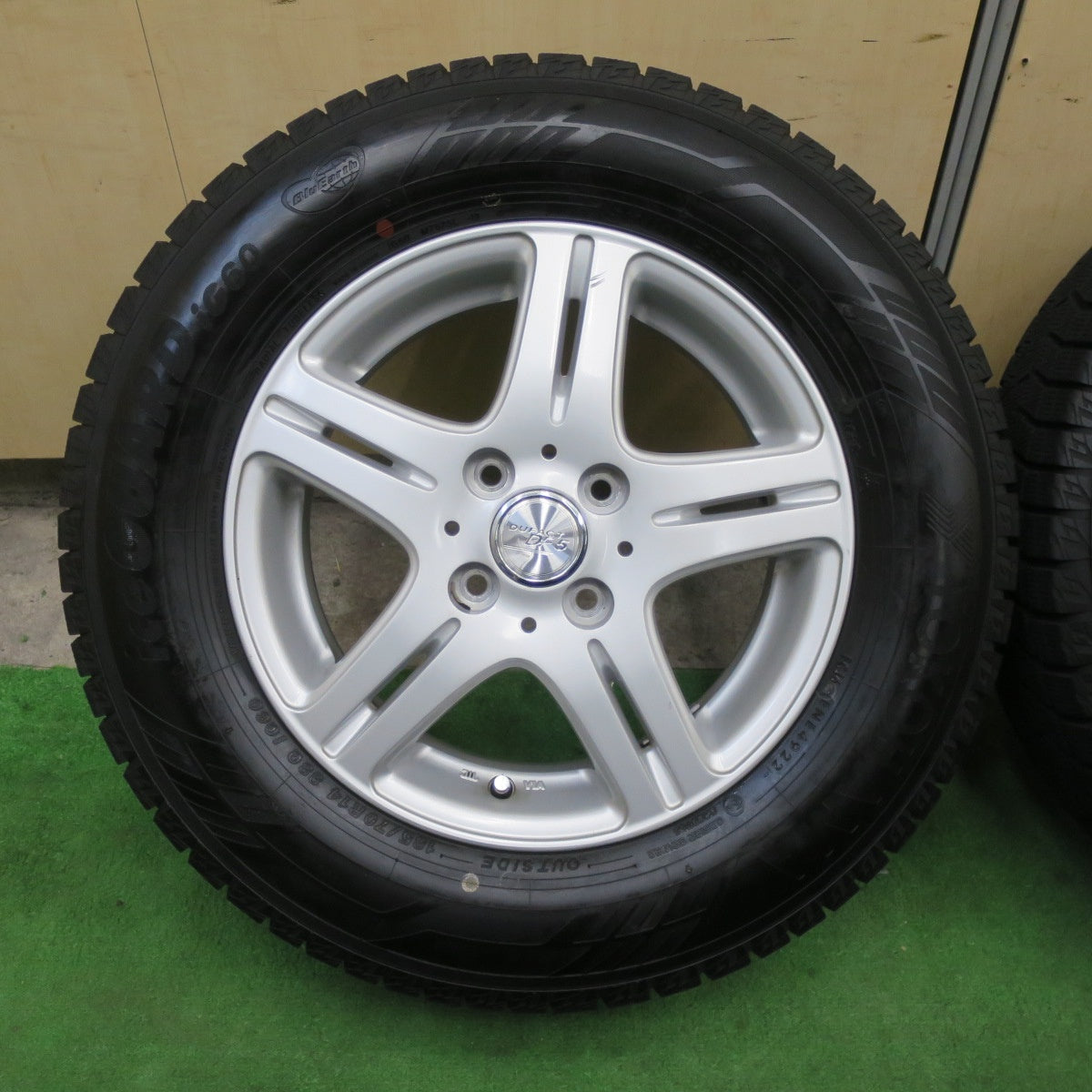 バリ溝！22年！ほぼ10分★スタッドレス 185/70R14 ヨコハマ アイスガード IG60 DUFACT DF5 デュファクト 14インチ PCD100/4H★5112202TTス