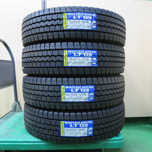 [送料無料] 未使用★トラック タイヤ 195/85R16 114/112L スタッドレス ダンロップ ウインターマックス LT03 16インチ★4102901イスタ