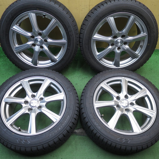 バリ溝！22年！キレイ！ほぼ10分★スタッドレス 215/55R17 トーヨー オブザーブ ガリット GIZ PRD 社外 アルミ 17インチ PCD114.3/5H★5081303NJス