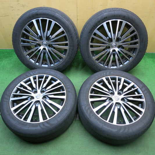 バリ溝！22年！キレイ！9分★日産 E52 エルグランド 純正 225/55R18 ナンカン NOBLE SPORT NS-20 18インチ PCD114.3/5H★5072601HAノ