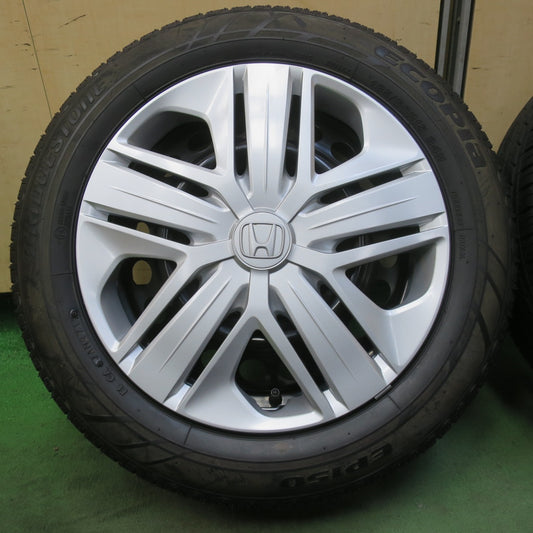 ほぼ未使用！キレイ◎ホンダ GK3 GP5 フィット 純正 スチール 185/60R15 ブリヂストン エコピア EP150 15インチ PCD100/4H◎6100801イノ
