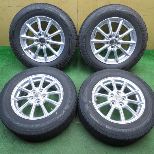 キレイ★プリウス 等 195/65R15 スタッドレス ブリヂストン ブリザック VRX2 ECO FORME エコフォルム 15インチ PCD100/5H★5031106Hス