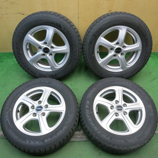 バリ溝！23年！キレイ！9分★スタッドレス 195/65R15 トーヨー ウインター トランパス TX BALMINUM バルミナ 15インチ PCD114.3/5H★5092103HAス