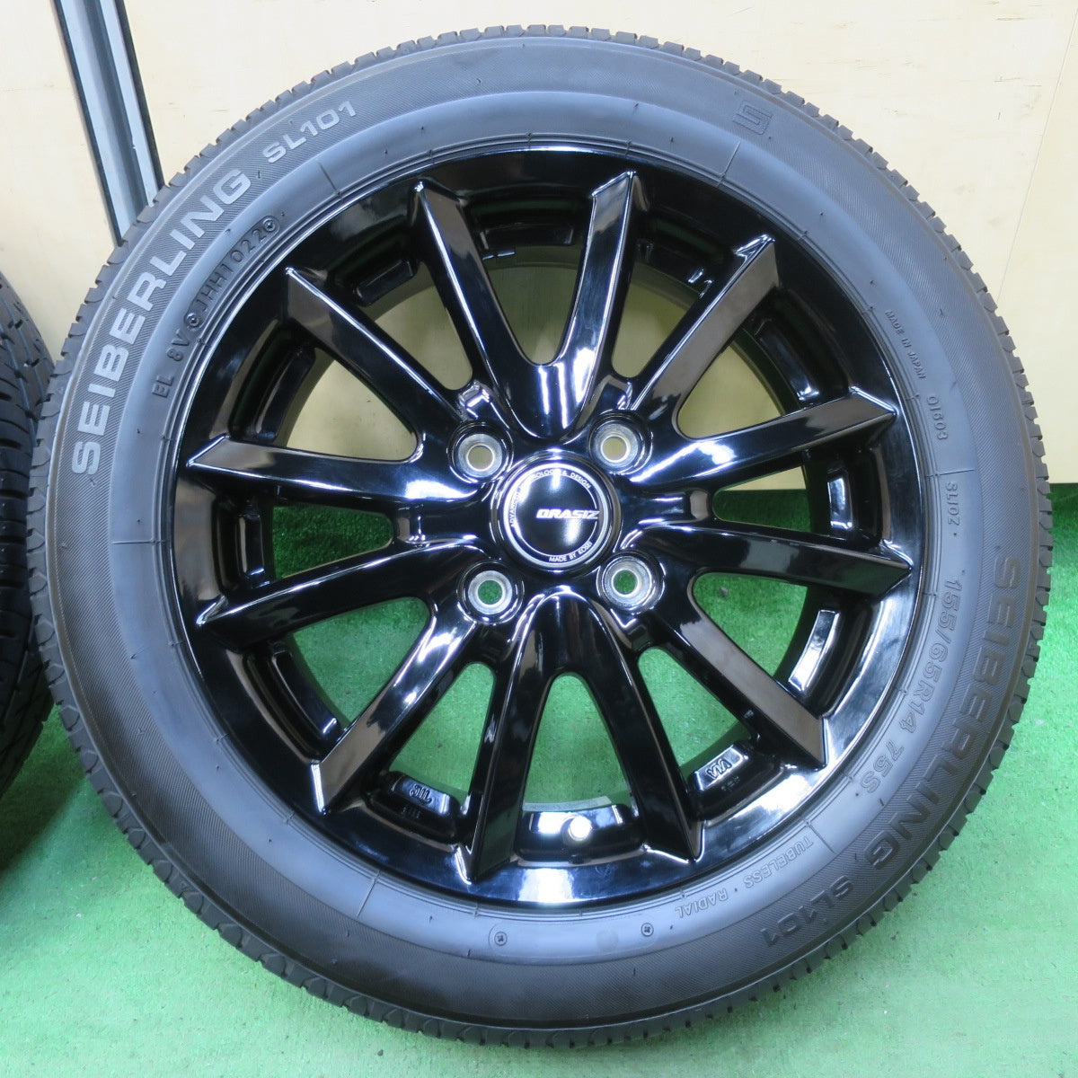 キレイ！22年★155/65R14 セイバーリング SL101 QRASIZ KOSEI クレイシズ コーセイ 14インチ PCD100/4H★5061105イノ