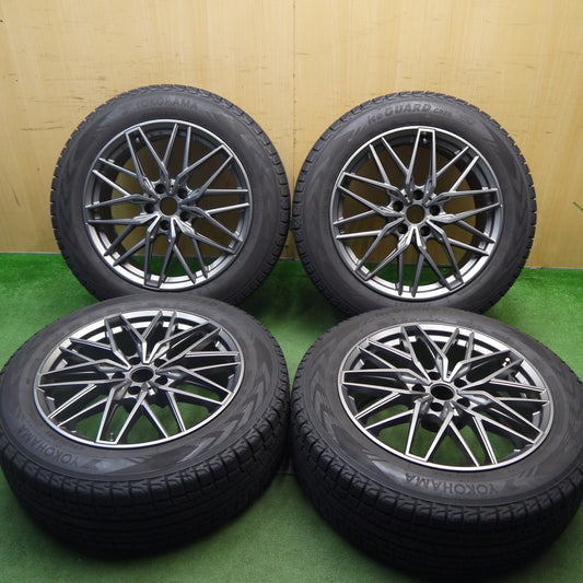 バリ溝！キレイ！9.5分★BMW 等 EUROBAHN nurburg MTX 225/60R18 スタッドレス ヨコハマ アイスガード G075 ユーロバーン ニュルブルグ PCD112/5H★5070811Hス