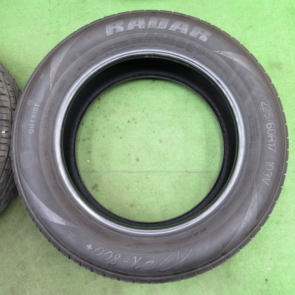 バリ溝！25年！9.5分★225/60R17 レーダー RPX-800+ RADAR 17インチ タイヤ アルファード ヴェルファイア ハリアー エクストレイル 等★6030201NGノタ
