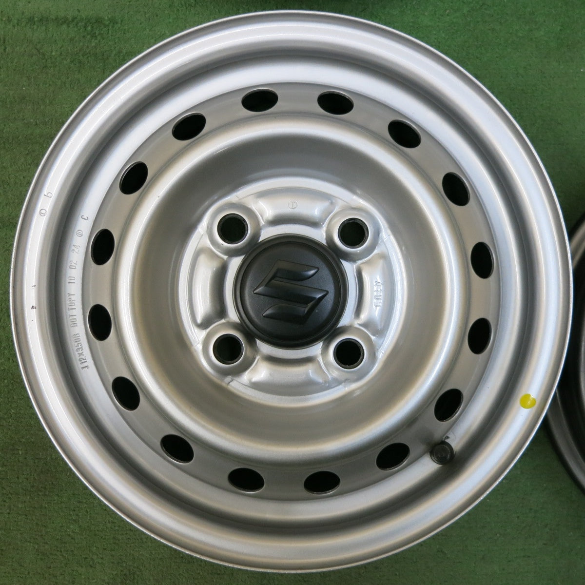 [送料無料] 新車外し★スズキ キャリイ 純正 スチール ホイール 12インチ 12×3.50B キャリィ キャリー PCD100/4H★5031403SYホ