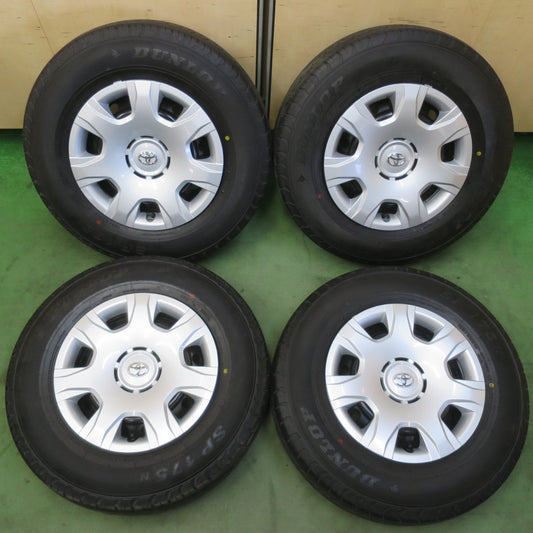新車外し★トヨタ 200系 ハイエース 純正 スチール 195/80R15 107/105N ダンロップ SP175N 15インチ PCD139.7/6H★6050515イノ