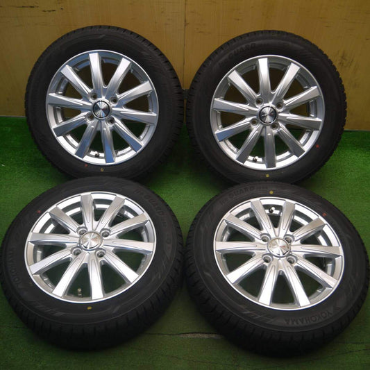 超バリ溝！23年！キレイ！ほぼ10分★スタッドレス 155/65R14 ヨコハマ アイスガード iG60 JOKER ジョーカー 14インチ PCD100/4H★5021006Hス