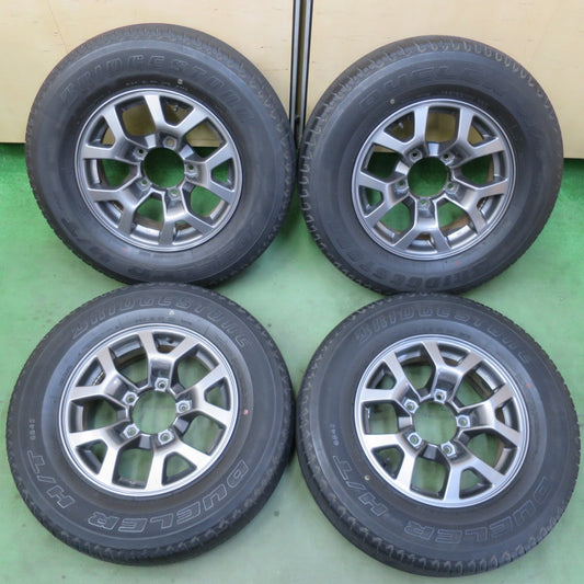 キレイ★スズキ JB74W ジムニー シエラ 純正 195/80R15 ブリヂストン デューラー H/T 684Ⅱ 15インチ PCD139.7/5H★6042803イノ