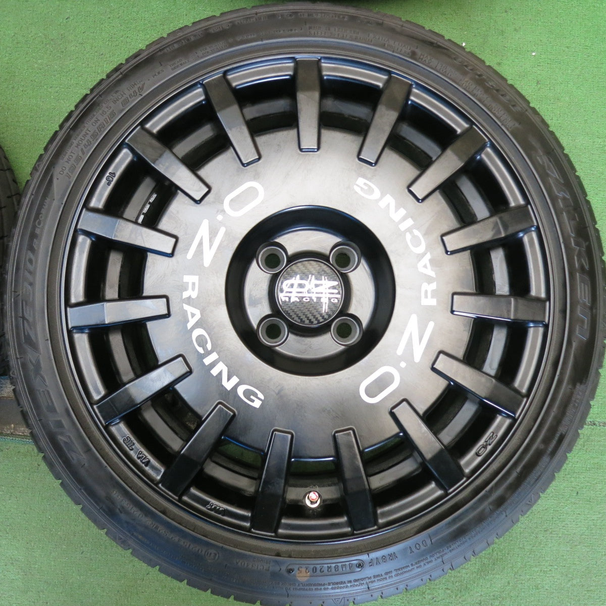 ほぼ未使用！25年◎O・Z RACING Rally RACING 195/45R16 ファルケン ZIEX ZE310 R ECORUN OZ ラリー レーシング 16インチ PCD98/4H◎6081304HAノ