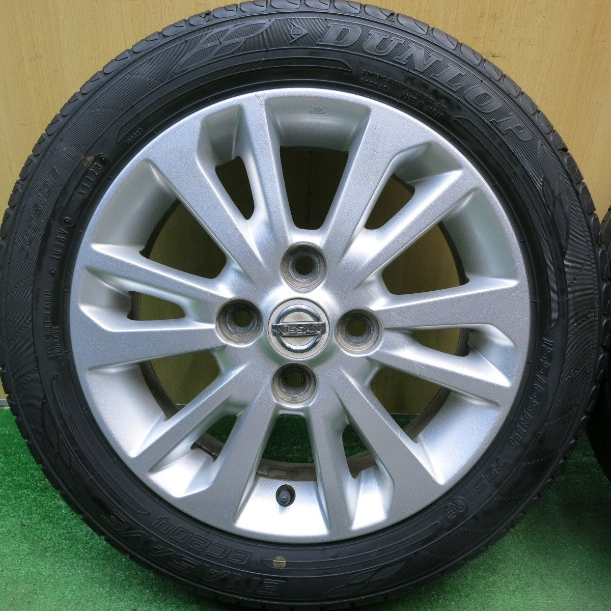 バリ溝！24年！8.5分★日産 デイズ ルークス 純正 155/65R14 ダンロップ エナセーブ EC204 ブリヂストン NEWNO 14インチ PCD100/4H★5062802HAノ