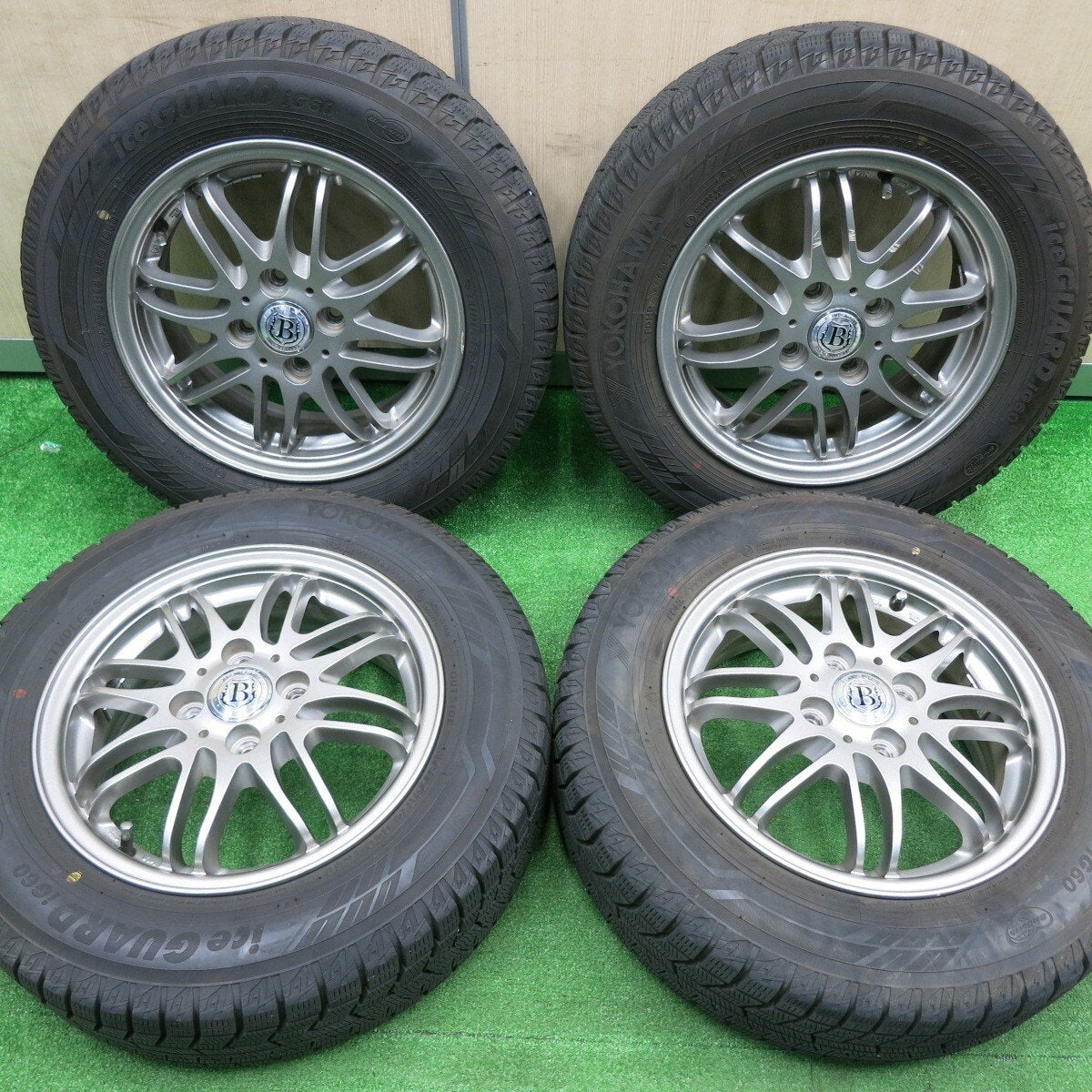 バリ溝！20年！9.5分★スタッドレス 175/70R14 ヨコハマ アイスガード iG60 BRANDLE-LINE ブランドルライン 14インチ PCD100/4H★4111503NJス
