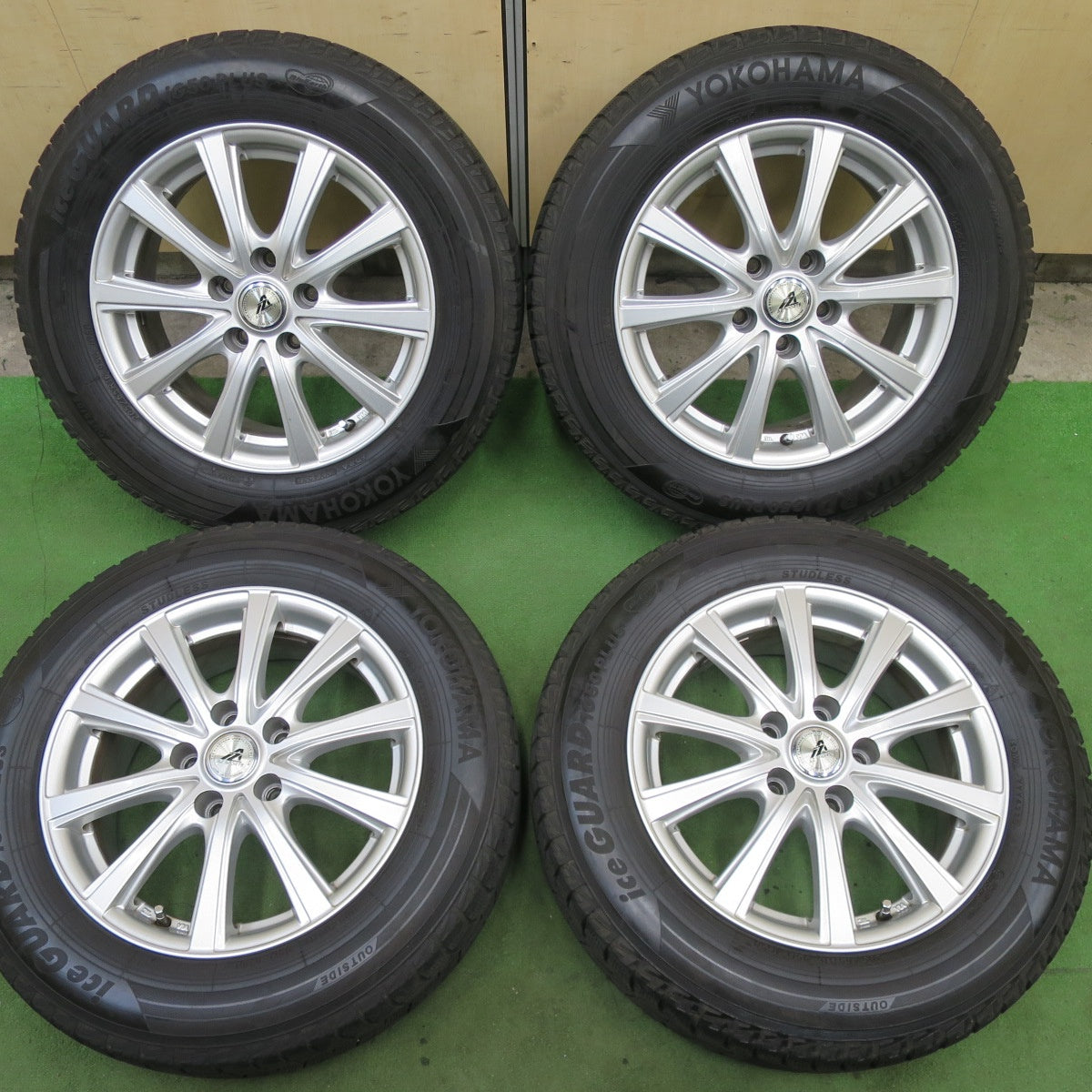 キレイ★スタッドレス 205/65R16 ヨコハマ アイスガード iG50 プラス AZ SPORTS AZスポーツ 16インチ PCD114.3/5H★6021805TTス