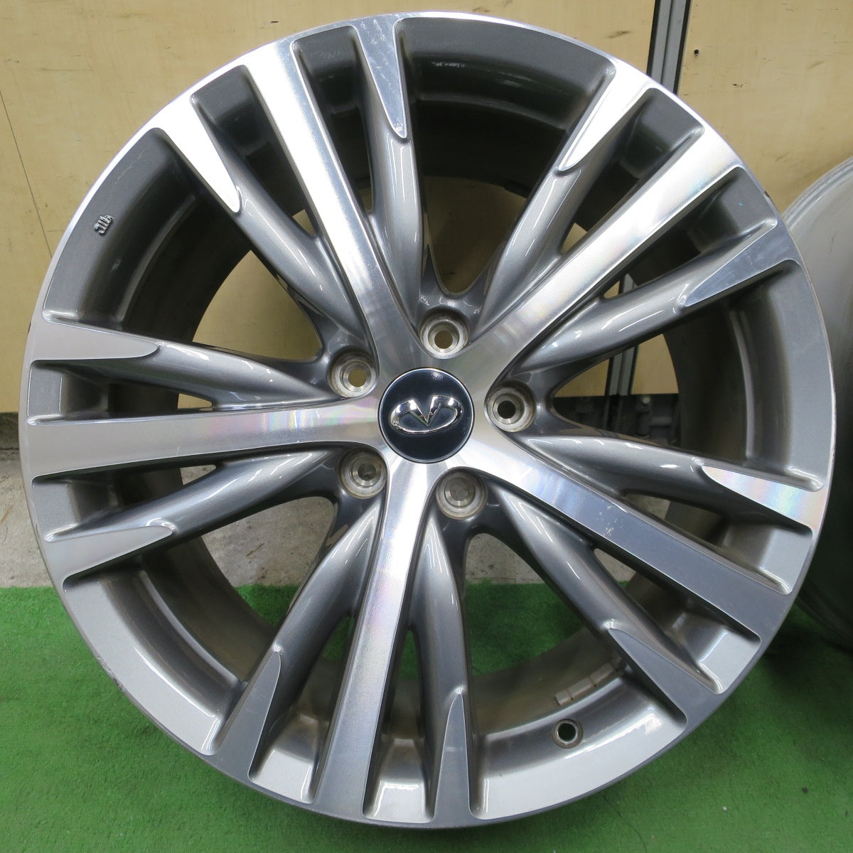 4本価格◎日産 V37 タイプSP スカイライン インフィニティ Q50 純正 ホイール 19インチ 19×8.5J PCD114.3/5H◎6091902NGホ