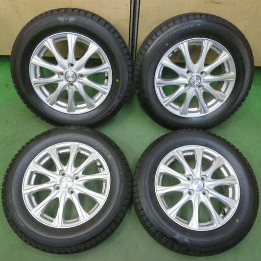 バリ溝！25年！ほぼ10分★スタッドレス 185/65R15 ブリヂストン アイスパートナー2 JOKER ジョーカー 15インチ PCD100/4H★6050807イス