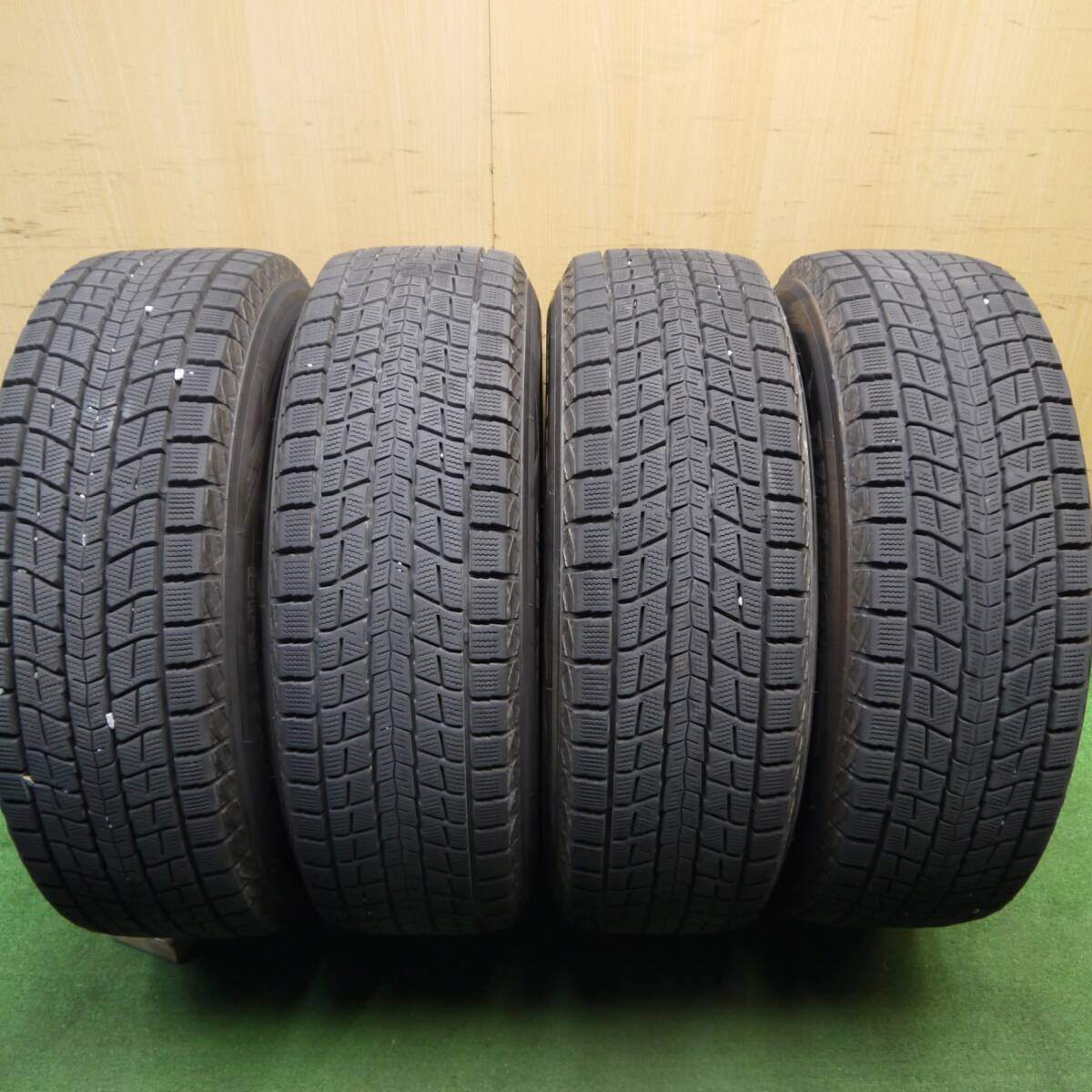 バリ溝！21年！キレイ！9.5分★スタッドレス 225/65R17 ダンロップ ウインターマックス SJ8+ La-Strada Tirado@ 阿部商会 17インチ PCD114.3/5H★5040704Hス