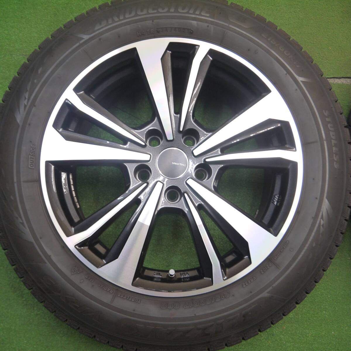 バリ溝！21年！9分★スタッドレス 215/60R17 ブリヂストン ブリザック VRX3 smartline スマートライン 17インチ PCD114.3/5H★5030413Hス