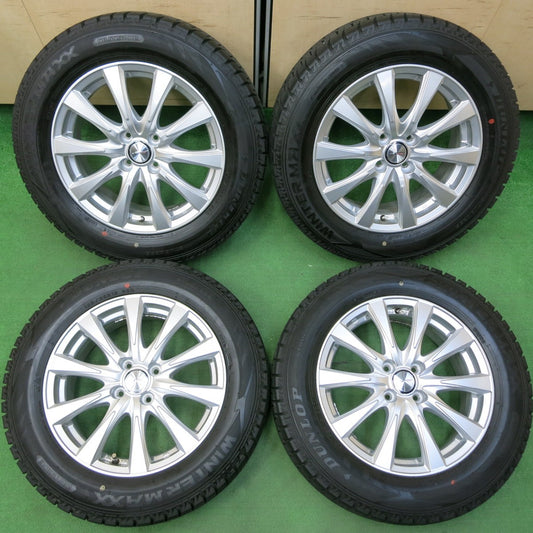 *送料無料* バリ溝！20年！キレイ！9.5分以上★スタッドレス 195/65R16 ダンロップ ウインターマックス WM02 JOKER ジョーカー 16インチ PCD100/4H★4051008イス