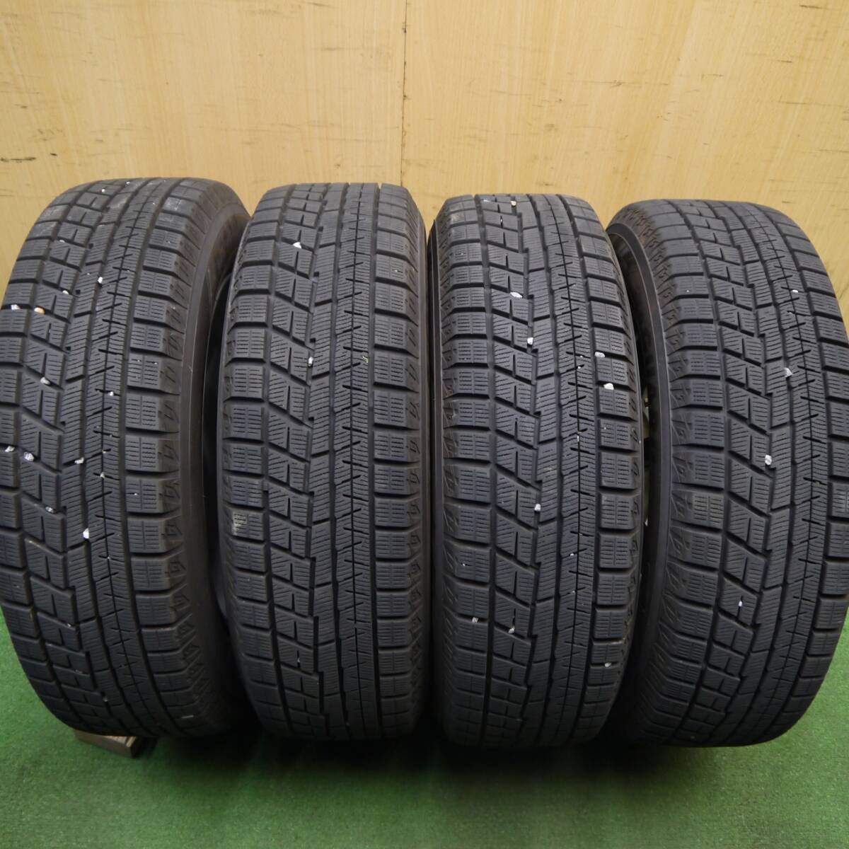 バリ溝！22年！キレイ！9.5分★スタッドレス 185/65R15 ヨコハマ アイスガード iG60 DILETTO ディレット 15インチ PCD100/4H★5033105Hス
