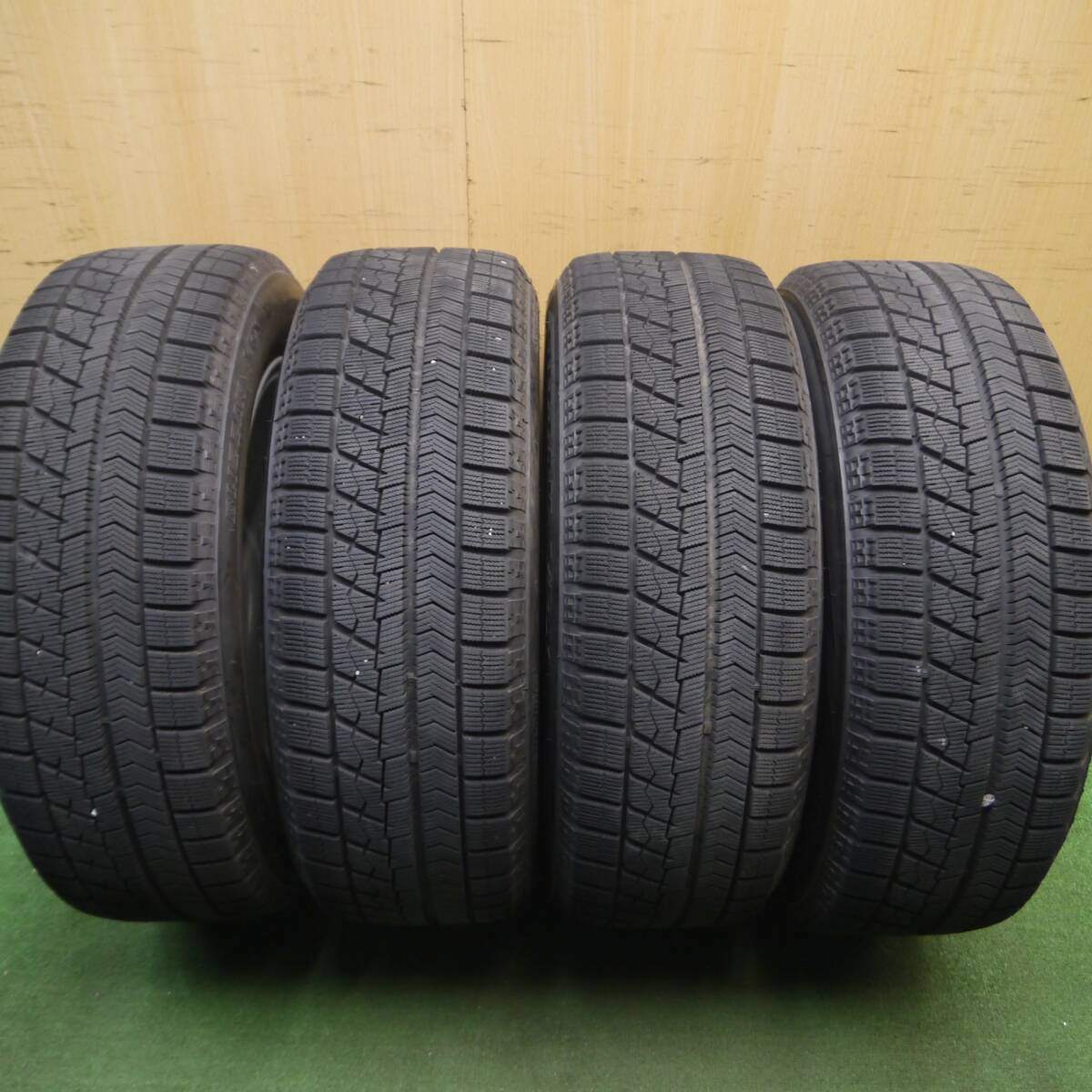 バリ溝！キレイ！9.5分★スタッドレス 205/60R16 ブリヂストン ブリザック VRX BALMINUM バルミナ 16インチ PCD114.3/5H★5022610Hス