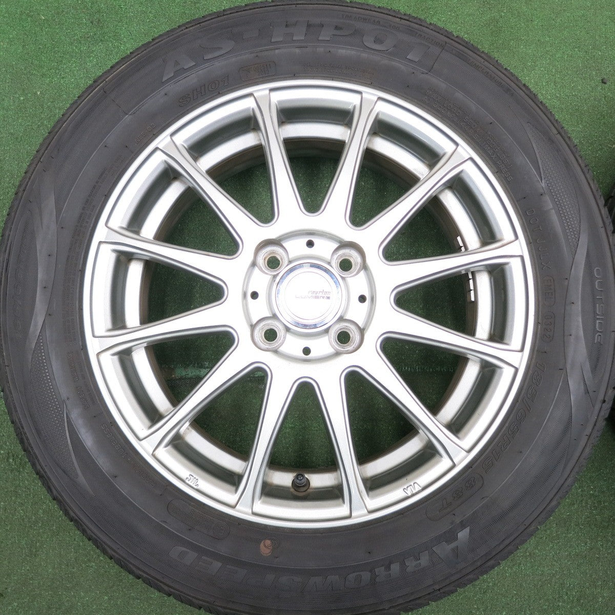 *送料無料* バリ溝！22年！9.5分★185/65R15 ARROWSPEED AS-HP01 ravrion LUMIERE ラブリオン 15インチ PCD100/4H★4060302HAノ