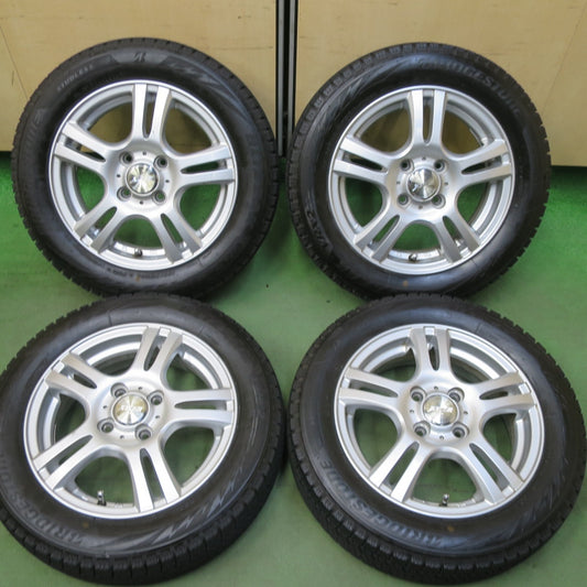 バリ溝！24年！9分★スタッドレス 155/65R14 ブリヂストン ブリザック VRX2 JOKER ジョーカー 14インチ PCD100/4H★5111204TTス