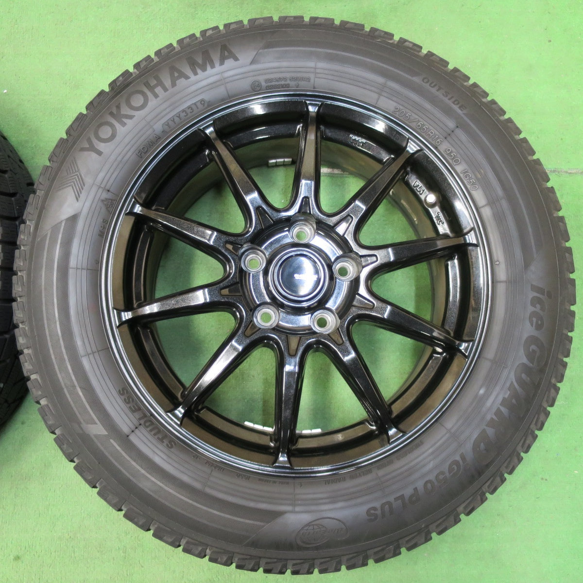 [送料無料] バリ溝！キレイ！9.5分★スタッドレス G-SPEED 205/65R16 ヨコハマ アイスガード iG50 プラス Gスピード 16インチ PCD114.3/5H★4120504イス