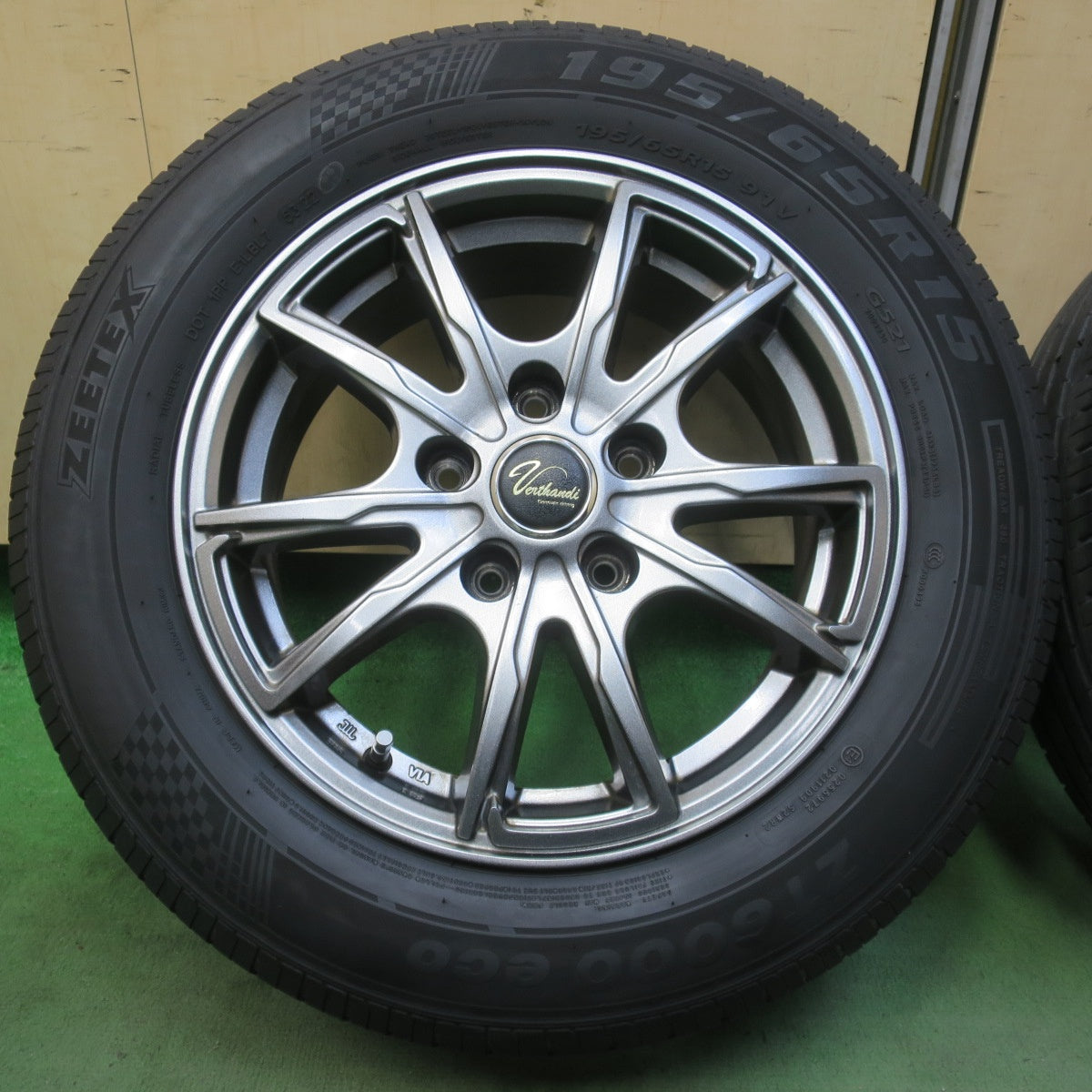 キレイ！22年◎195/65R15 ジーテックス ZT6000 eco G521 Verthandi ヴェルザンディ 15インチ PCD114.3/5H◎6071810イノ