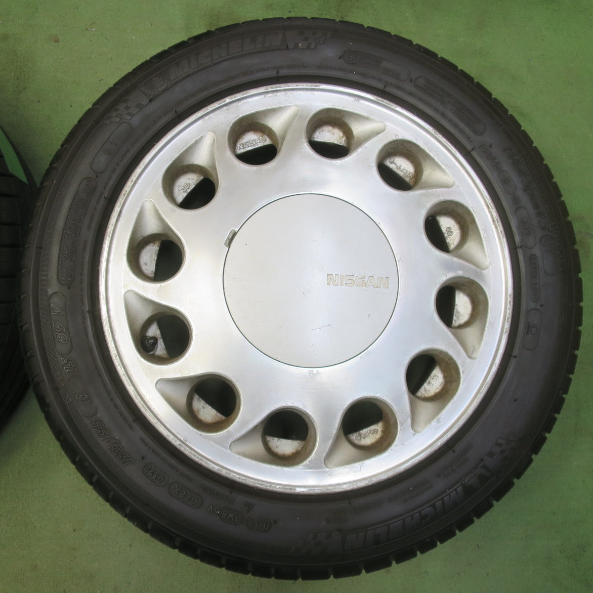 4本価格！22年★日産 S13 シルビア 純正 火の玉 195/55R15 ミシュラン パイロットスポーツ3 ST 15インチ PCD114.3/4H★6053008イノ