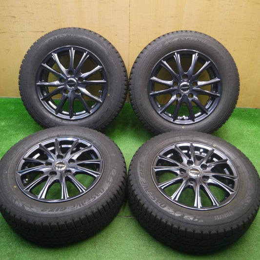 バリ溝！22年！キレイ！9.5分★スタッドレス 195/65R15 トーヨー オブザーブ GIZ2 WAREN ヴァーレン 15インチ PCD114.3/5H★4120204Hス