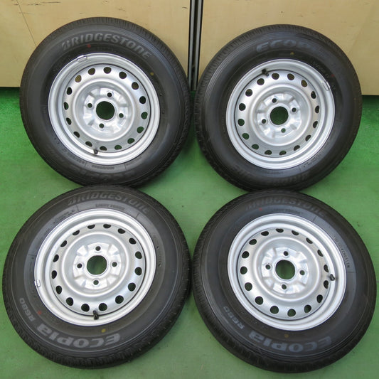 新車外し！24年★日産 NV200 バネット 純正 TOPY スチール 165/80R14 91/90N ブリヂストン エコピア R680 14インチ PCD114.3/4H★5071701イノ