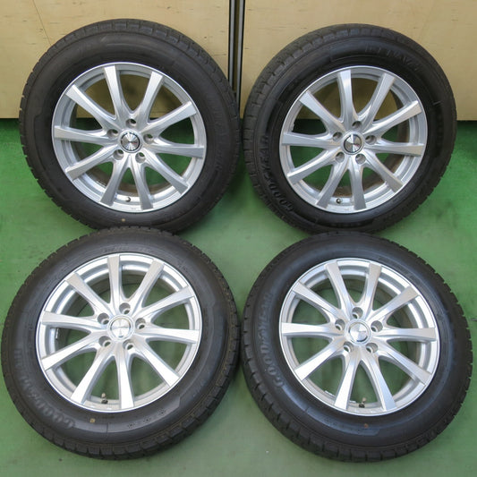 超バリ溝！22年！キレイ！ほぼ10分★スタッドレス 215/60R17 グッドイヤー アイスナビ7 ravrion RS01 ラブリオン 17インチ PCD114.3/5H★6041605イス