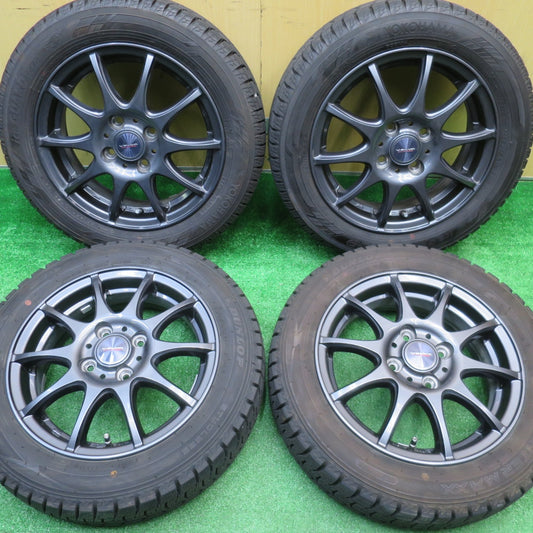 バリ溝！23年！キレイ！9.5分★スタッドレス 155/65R14 ダンロップ ウインターマックス WM02 ヨコハマ アイスガード iG60 VELVA CHARGE ヴェルヴァ 14インチ PCD100/4H★5102104NJス