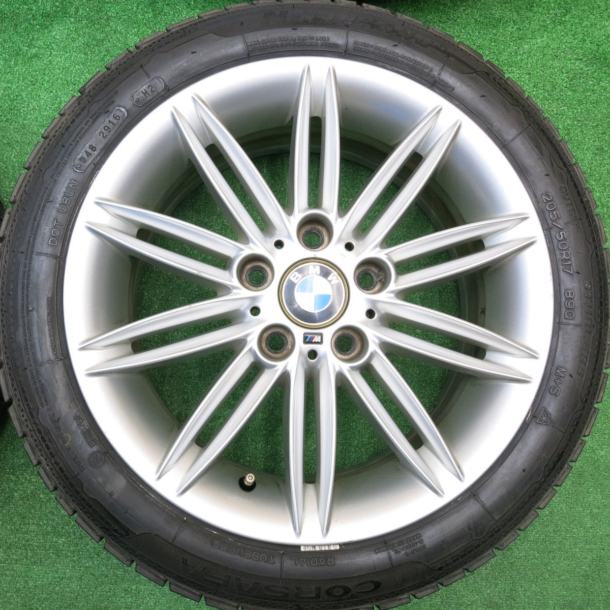 バリ溝！9.5分★BMW 1シリーズ E87 Mスポーツ 純正 205/50R17 スタッドレス ナンカン CORSAFA 17インチ PCD120/5H★5102309HAス