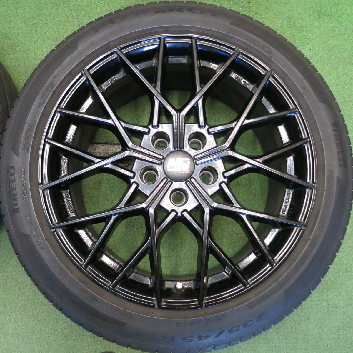 4本価格！22年◎ベンツ 等 O・Z MSW 74 235/45R18 ピレリ POWERGY OZ パワジー 18インチ PCD112/5H◎6081403HAノ