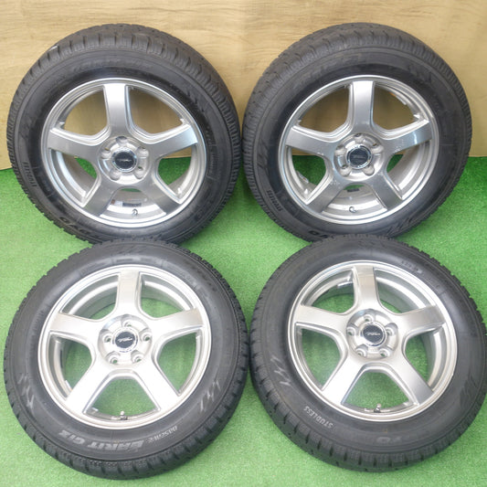 バリ溝！22年！9.5分★シエンタ 等 185/60R15 スタッドレス トーヨー オブザーブ ガリット GIZ TOPRUN トップラン 15インチ PCD100/5H★6020802KTス