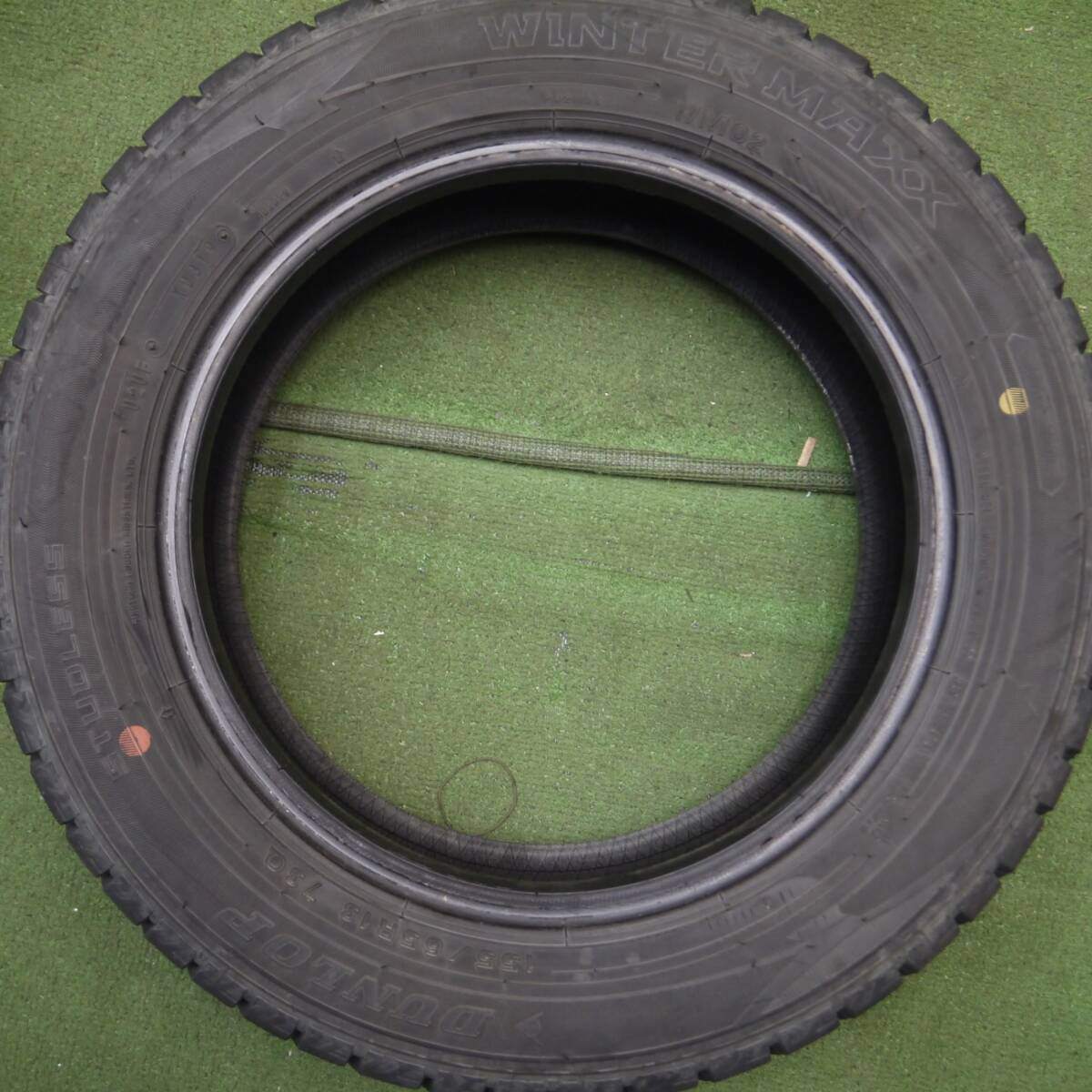 バリ溝！9分★スタッドレス 155/65R13 ダンロップ ウインターマックス WM02 13インチ ムーヴ ワゴンR ラパン 等★4071009Hスタ
