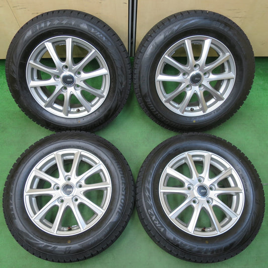 [送料無料] 超バリ溝！23年！キレイ！ほぼ10分★スタッドレス 195/65R15 ブリヂストン ブリザック VRX2 PREO プレオ 15インチ PCD114.3/5H★4121103イス