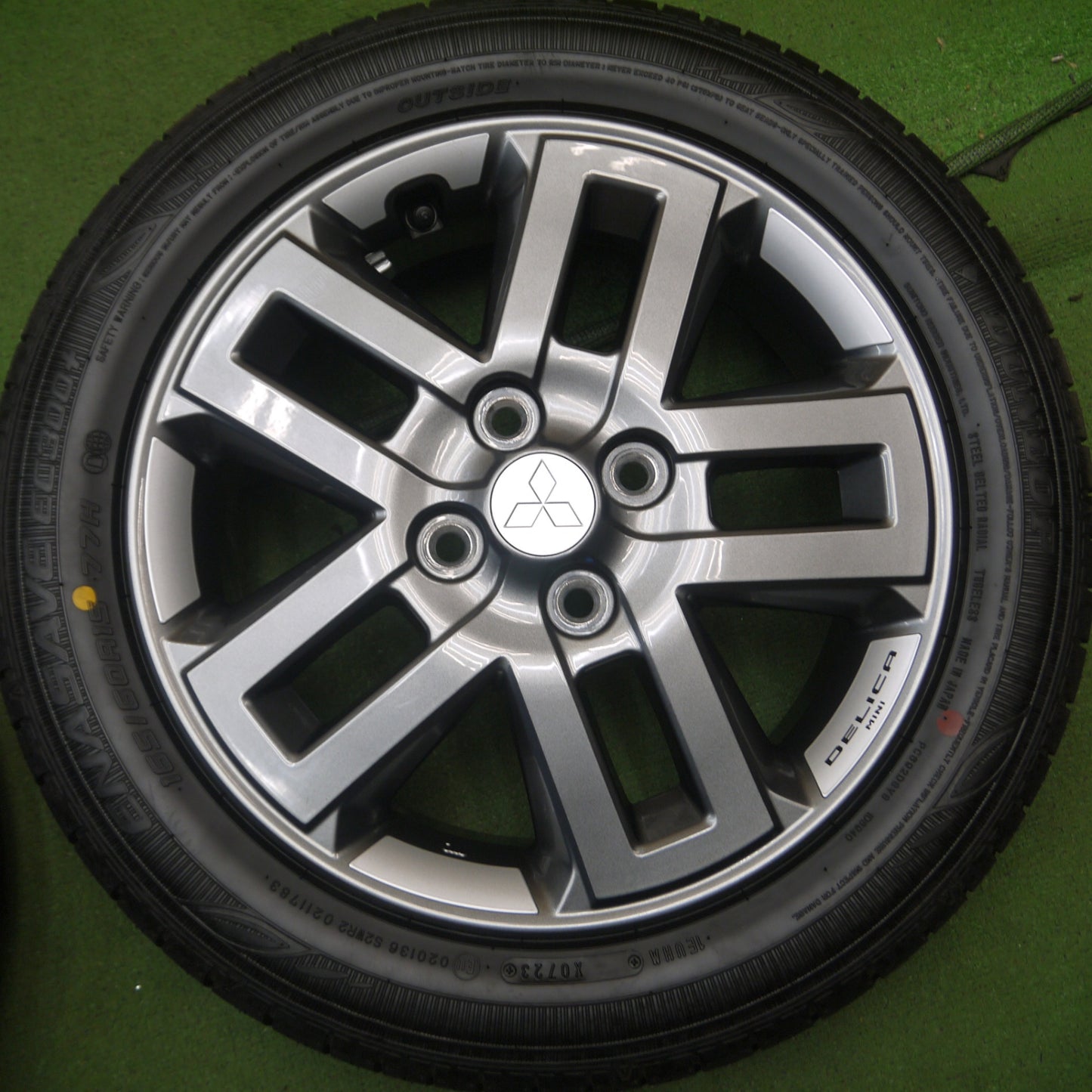 *送料無料* 新車外し！23年★三菱 デリカ ミニ 純正 165/60R15 ダンロップ エナセーブ EC300+ 15インチ PCD100/4H★4043010Hノ
