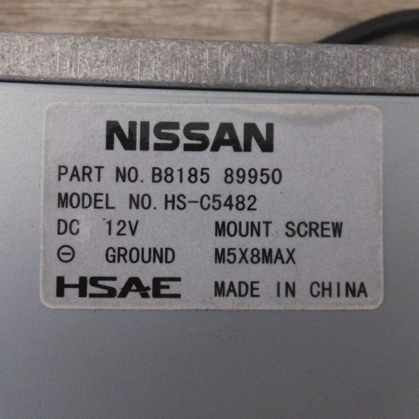 [送料無料] ★HSAE製 日産 純正 カーオーディオ CDプレーヤー HS-C5482 B8185-89950(52)★